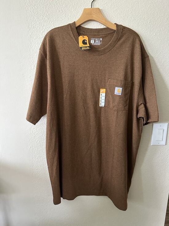 Carhartt Other - Carhartt Men's Polo Brown Loose Fit Size XL Tall/ NWT 1282